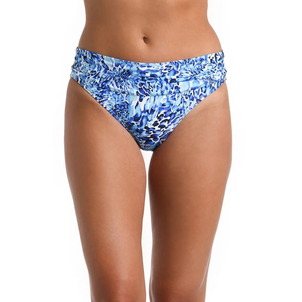 La Blanca Women's Aquatic Nature Shirred Band Hipster Bikini Bottom Size 6